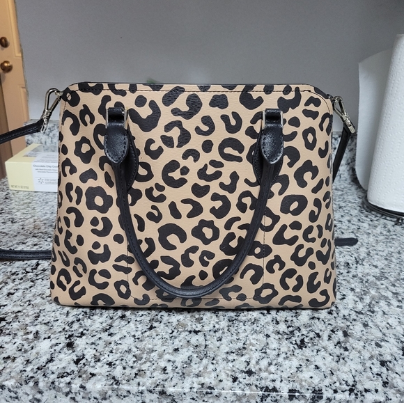 Kate spade leopard darcy satchel - Picture 3 of 8